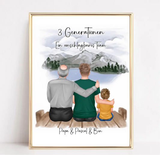 Opa, Sohn & Enkel Poster