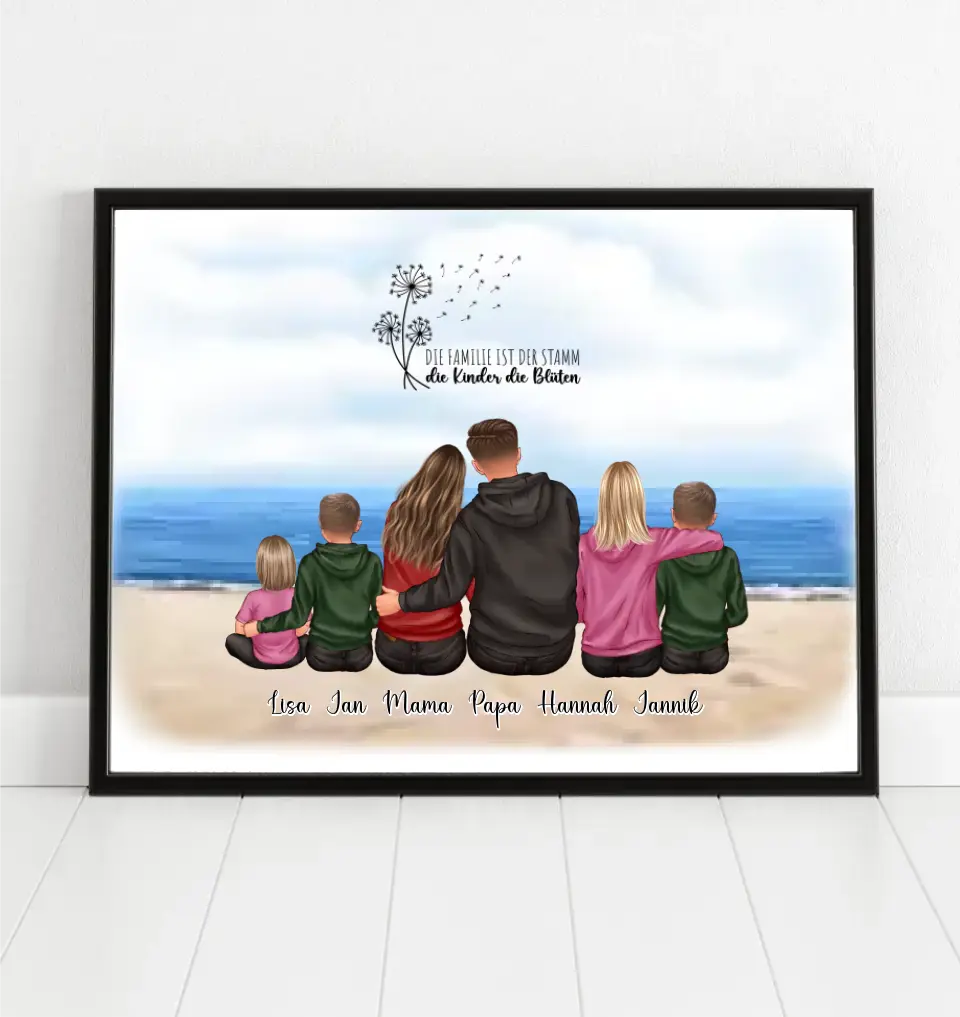 Familie 4-6 Personen Poster