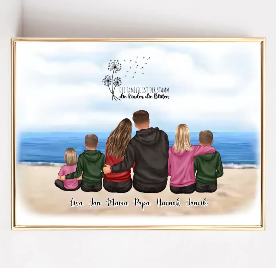 Familie 4-6 Personen Poster