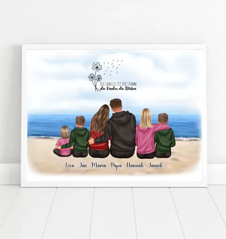 Familie 4-6 Personen Poster