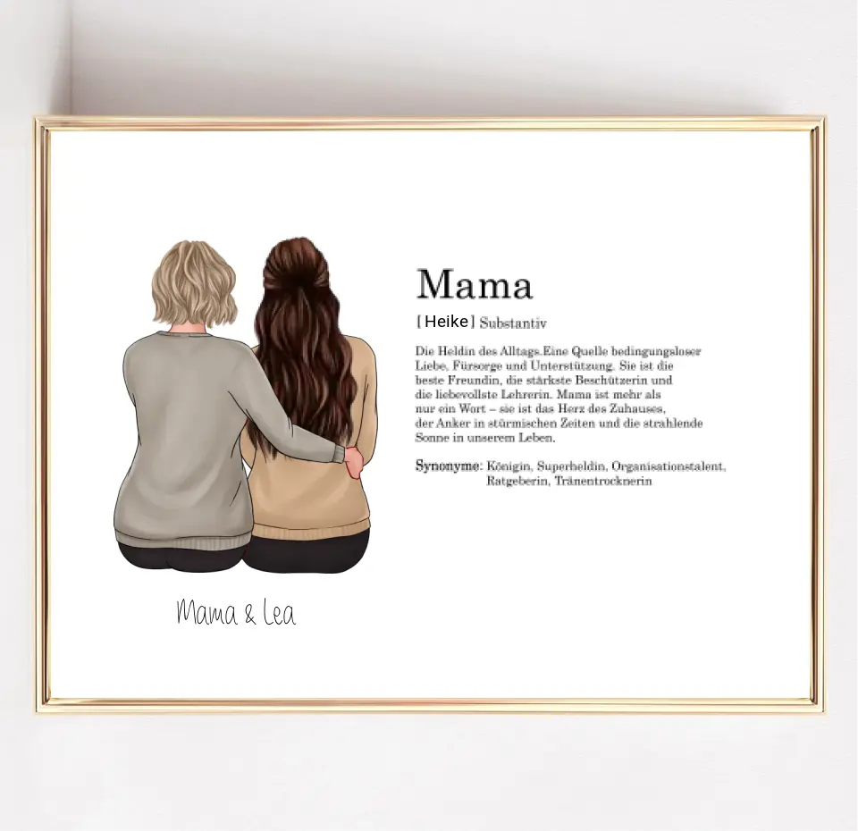 Mutter & Tochter: Definitionsposter