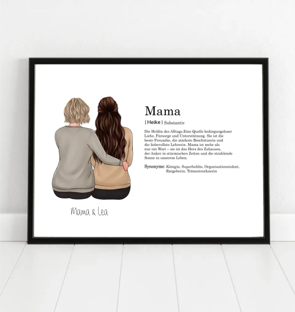 Mutter & Tochter: Definitionsposter