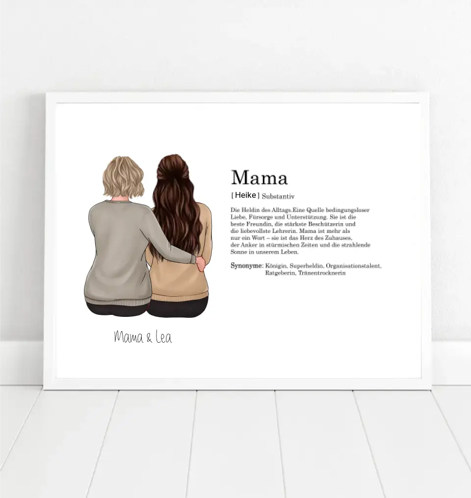 Mutter & Tochter: Definitionsposter