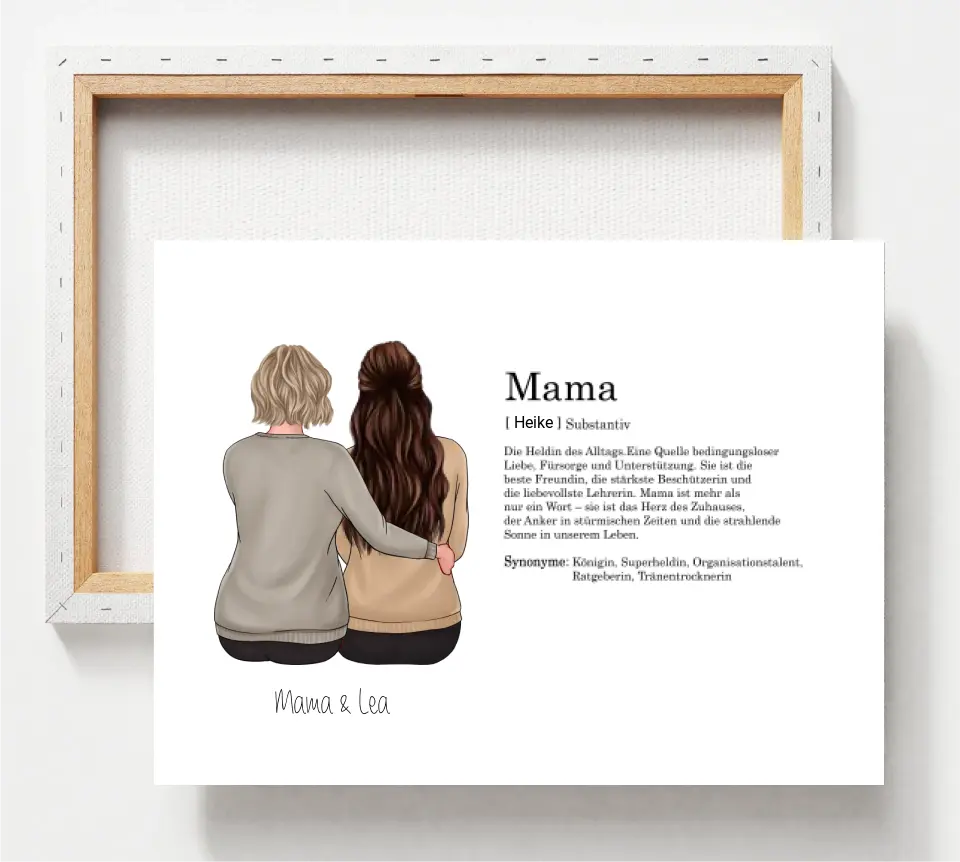 Mutter & Tochter: Definitionsposter