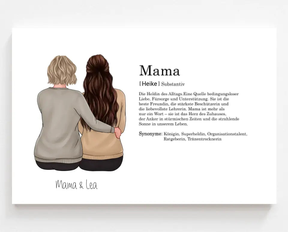 Mutter & Tochter: Definitionsposter
