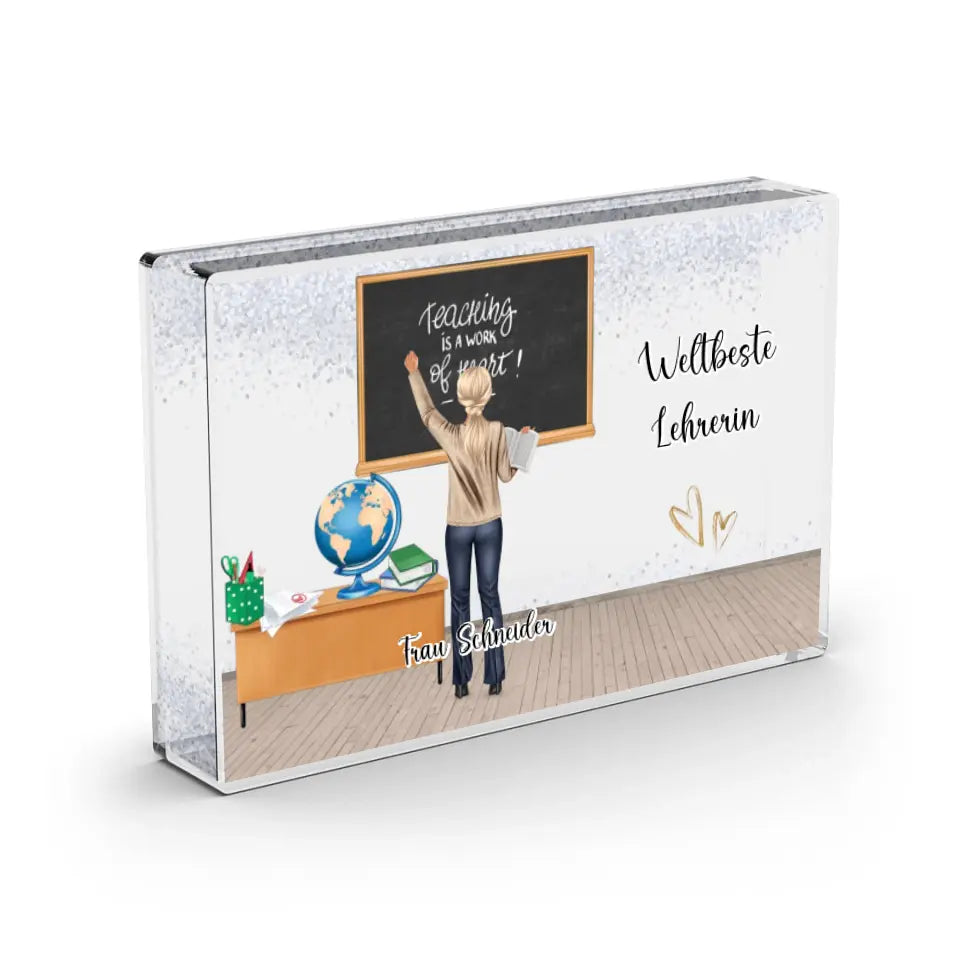 Lehrerin - Schneekugel