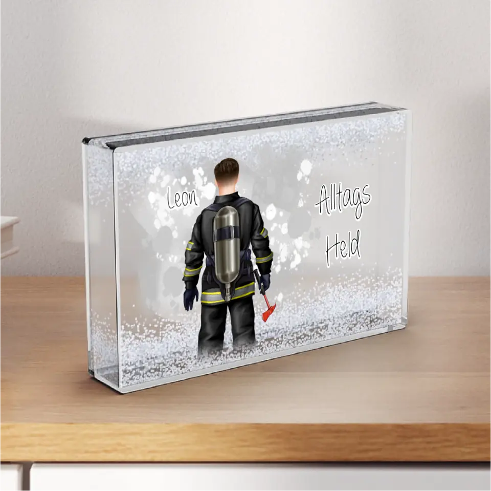 1-2 Personen Feuerwehr - Schneekugel
