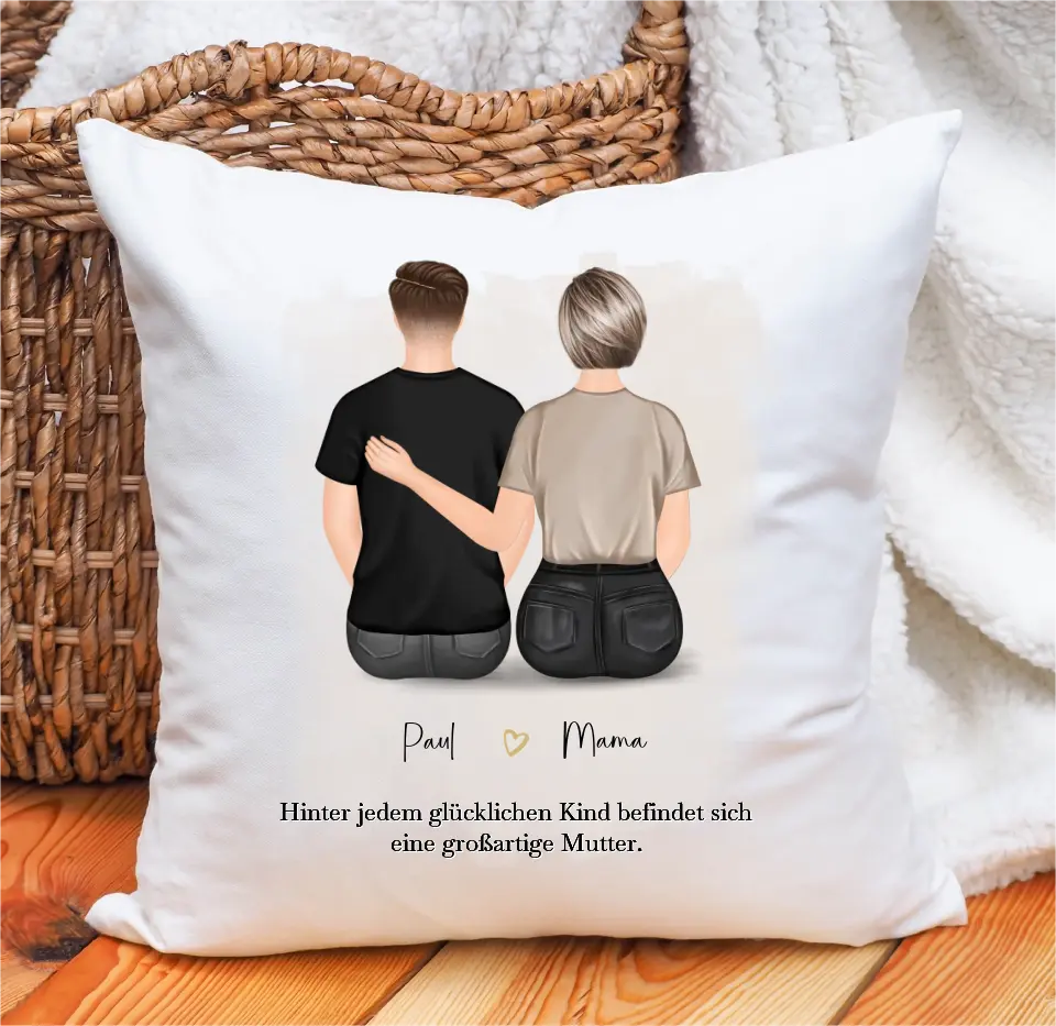 Mutter & 1-2 Söhne Kissen
