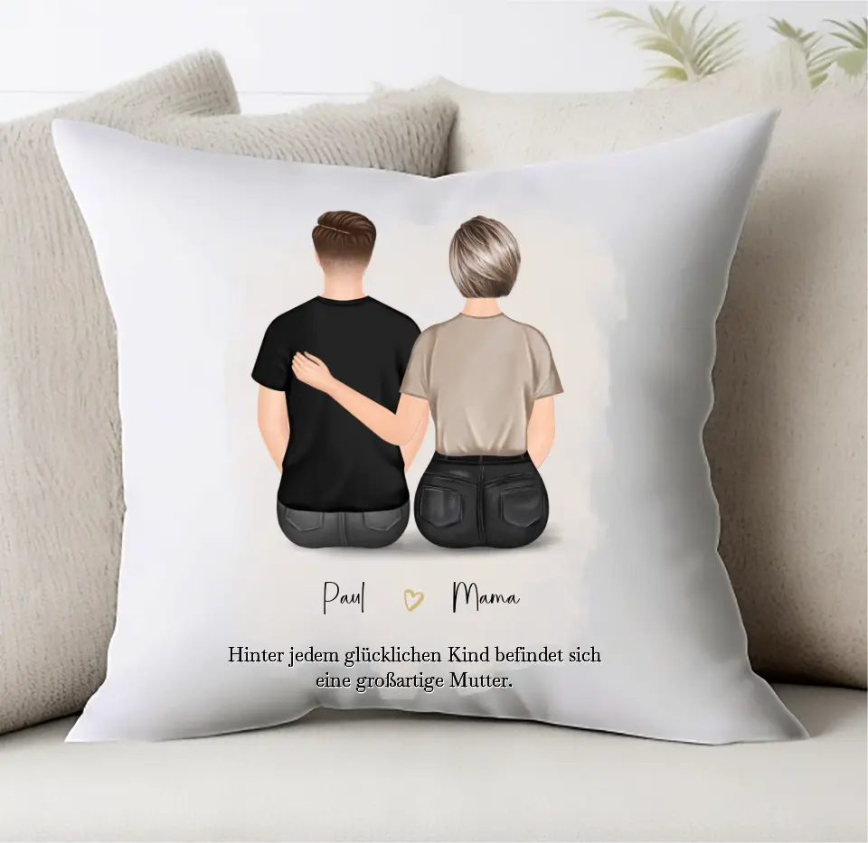 Mutter & 1-2 Söhne Kissen