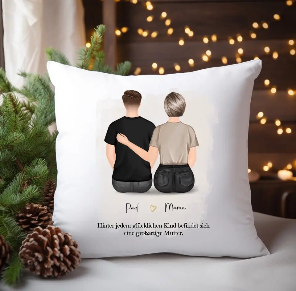 Mutter & 1-2 Söhne Kissen