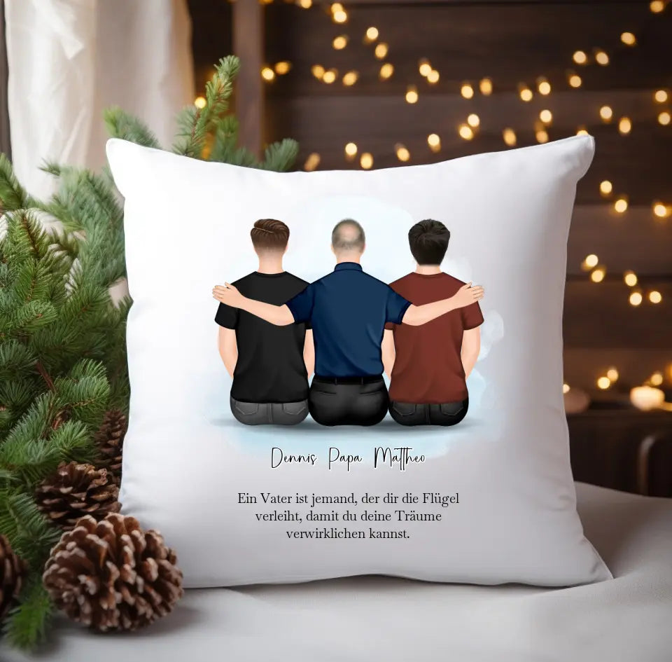 Vater & 1-2 Söhne Kissen