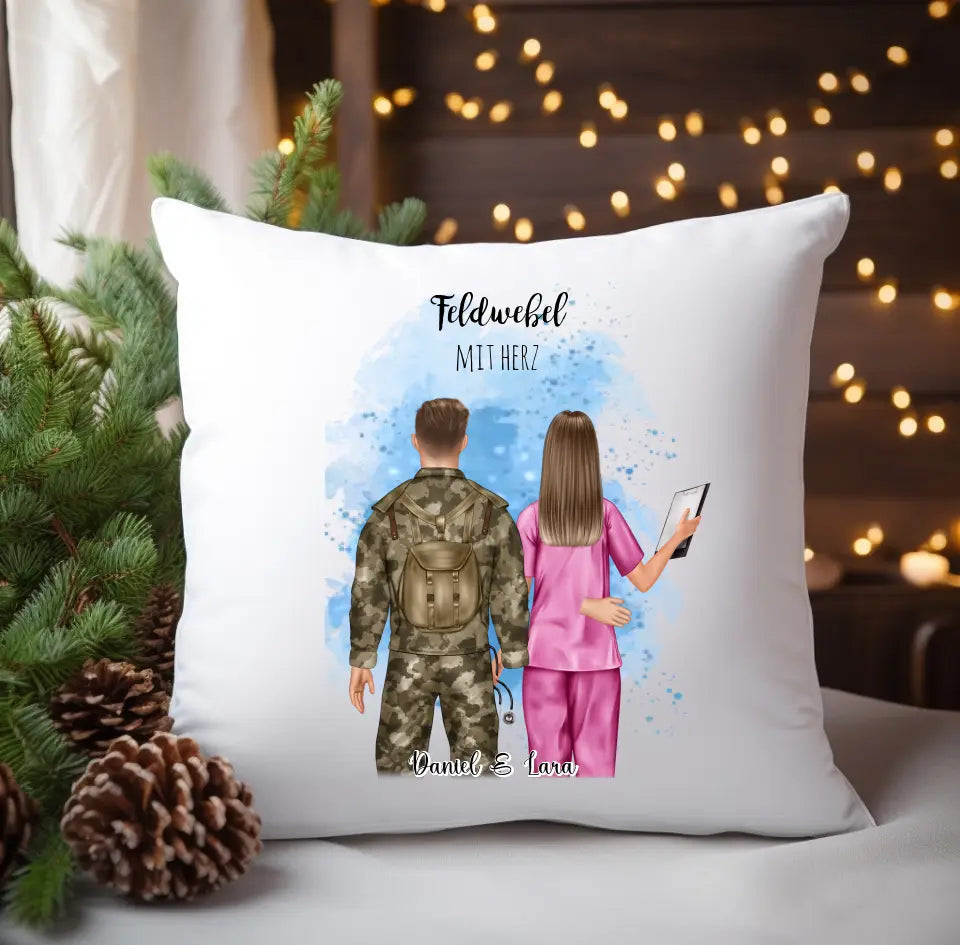 Soldat/in & Krankenschwester Kissen