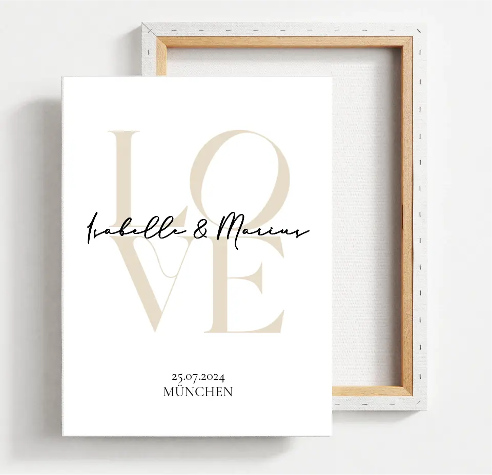 LOVE - Personalisiertes Poster