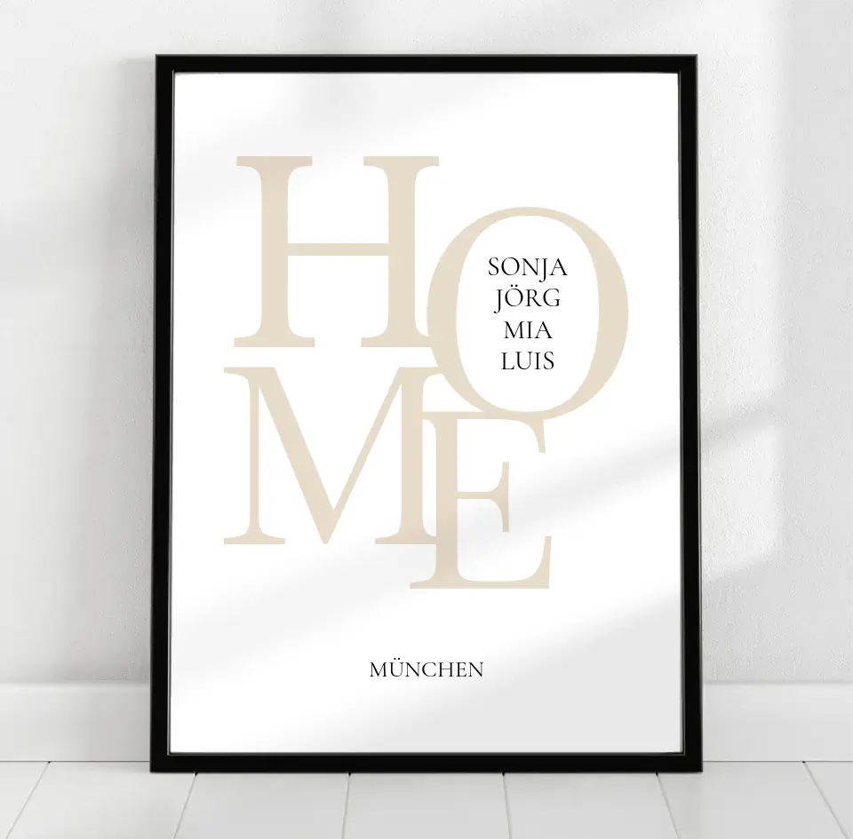 HOME - Familien Poster