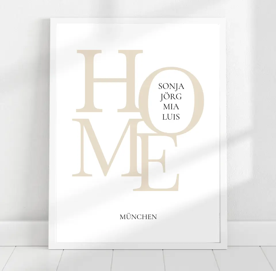 HOME - Familien Poster