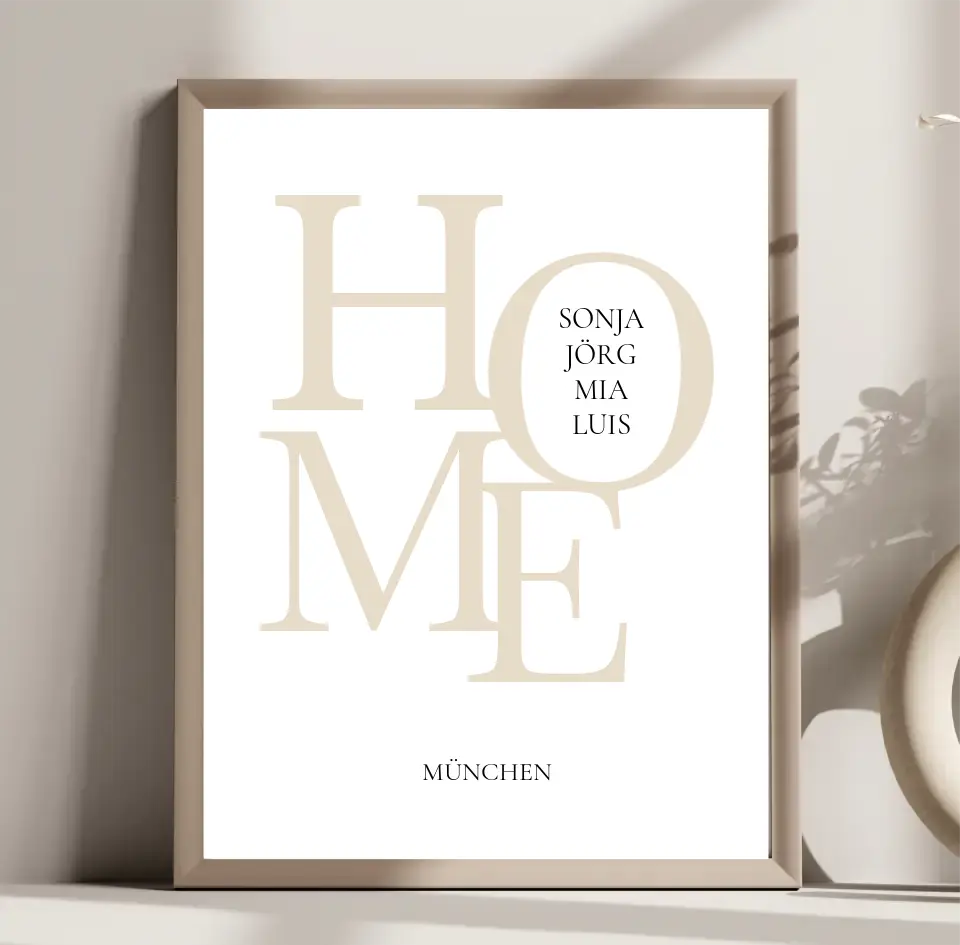 HOME - Familien Poster