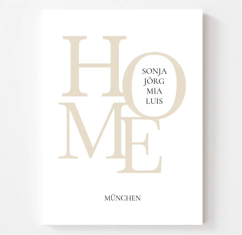 HOME - Familien Poster