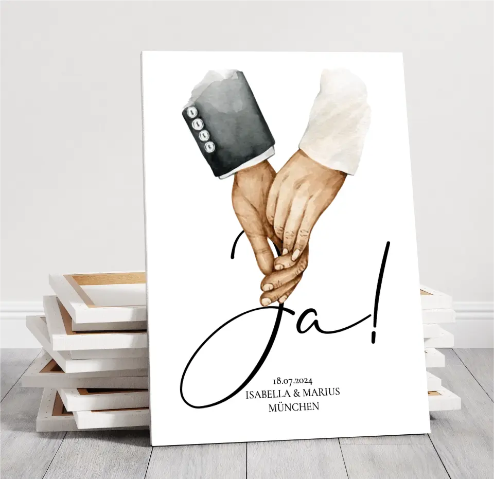 JA! Hochzeitsposter