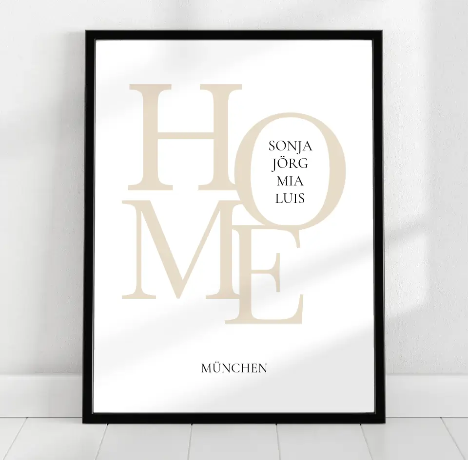 HOME - Familien Poster