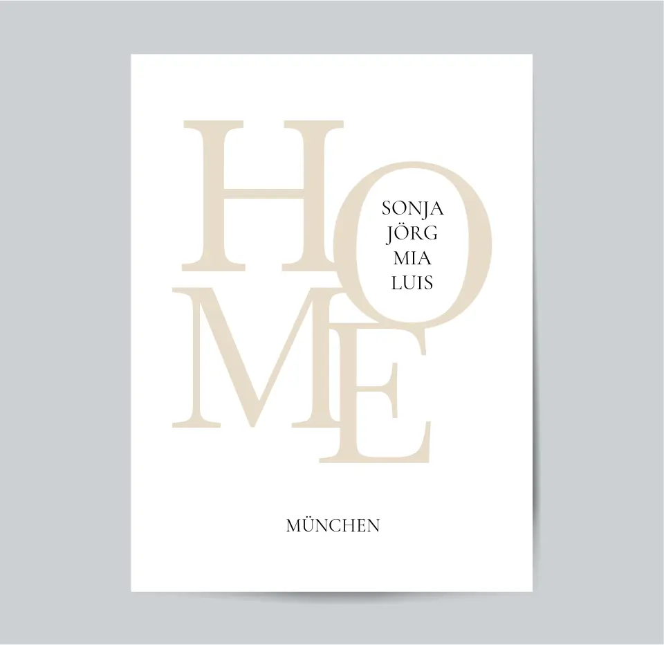 HOME - Familien Poster