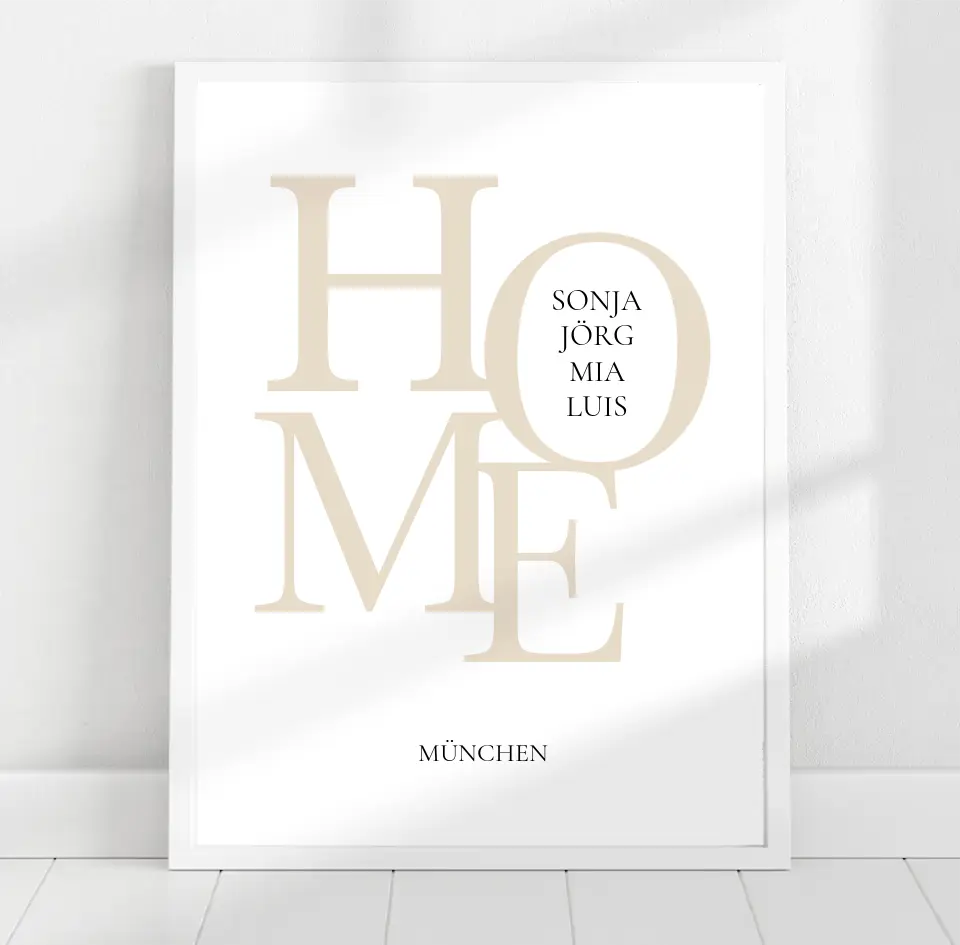 HOME - Familien Poster