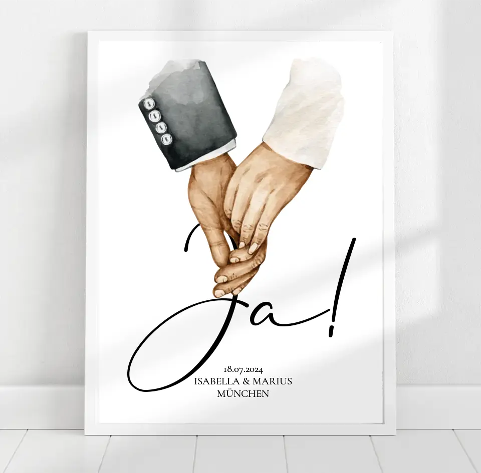 JA! Hochzeitsposter