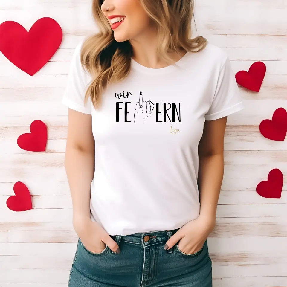 wir feiern - T-Shirt