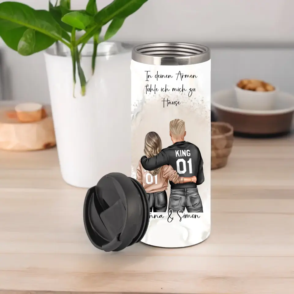 Paar Tasse / Thermobecher, Geschenk Paar, Geschenk Freund, Geschenk Freundin