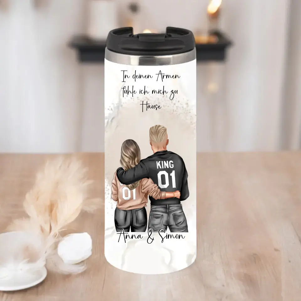 Paar Tasse / Thermobecher, Geschenk Paar, Geschenk Freund, Geschenk Freundin
