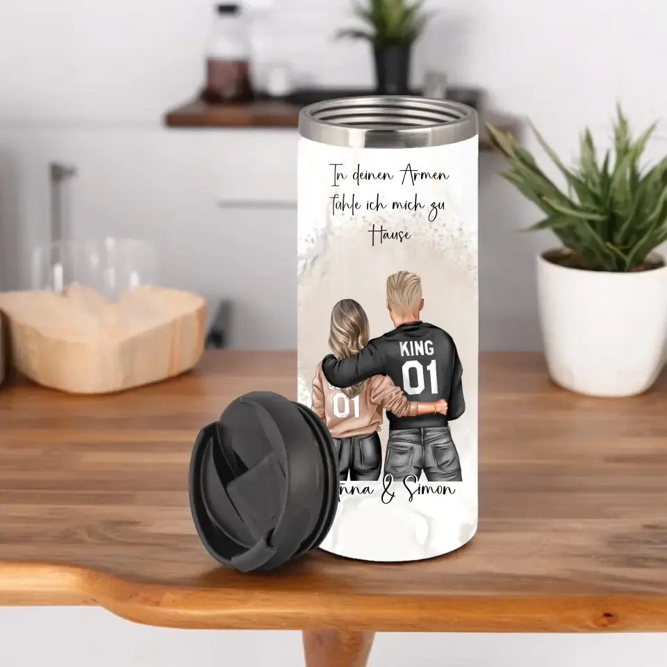 Paar Tasse / Thermobecher, Geschenk Paar, Geschenk Freund, Geschenk Freundin