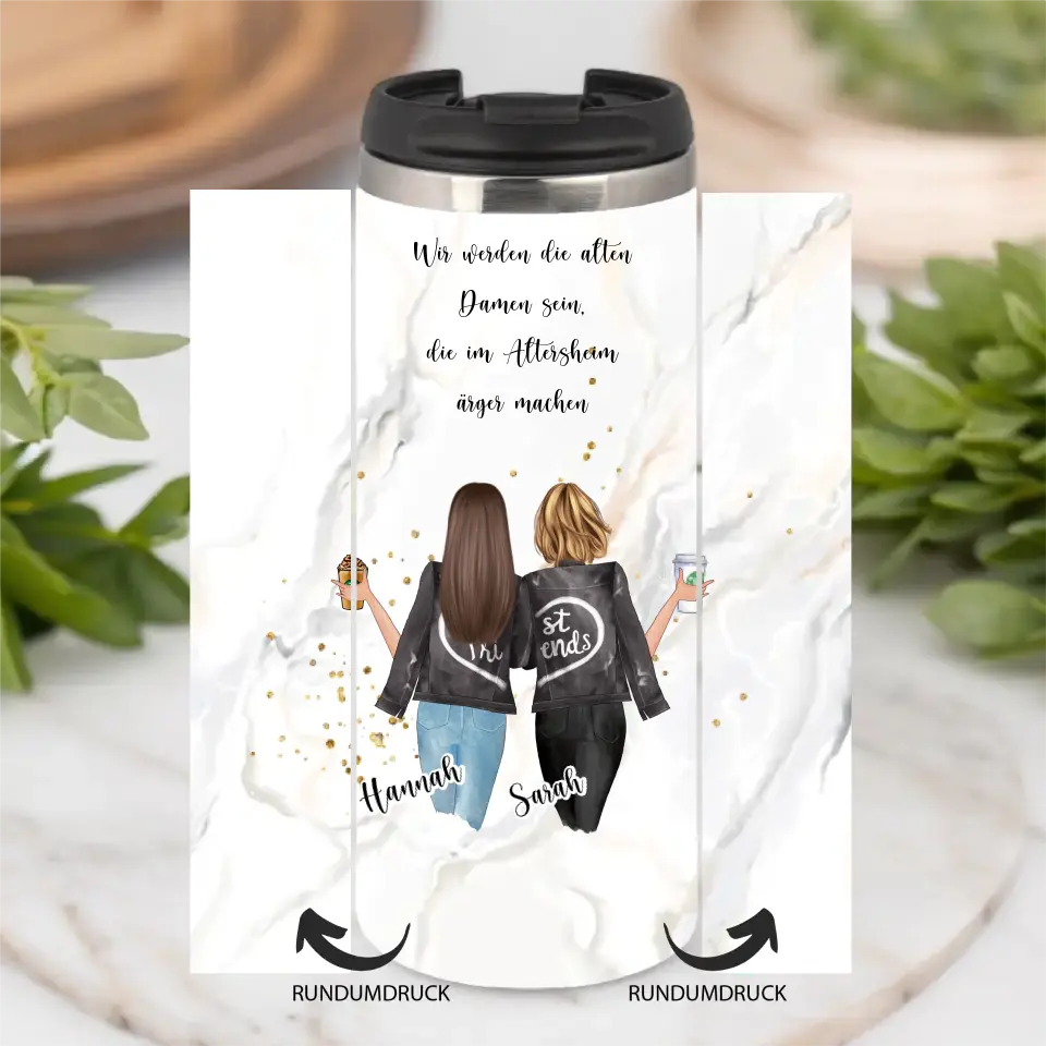 Freundinnen Tasse / Thermobecher