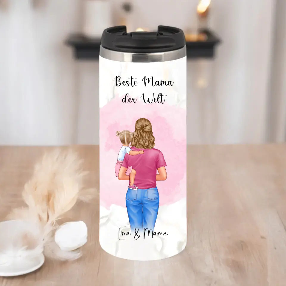 Mama mit 1 oder 2 Babys Tasse / Thermobecher