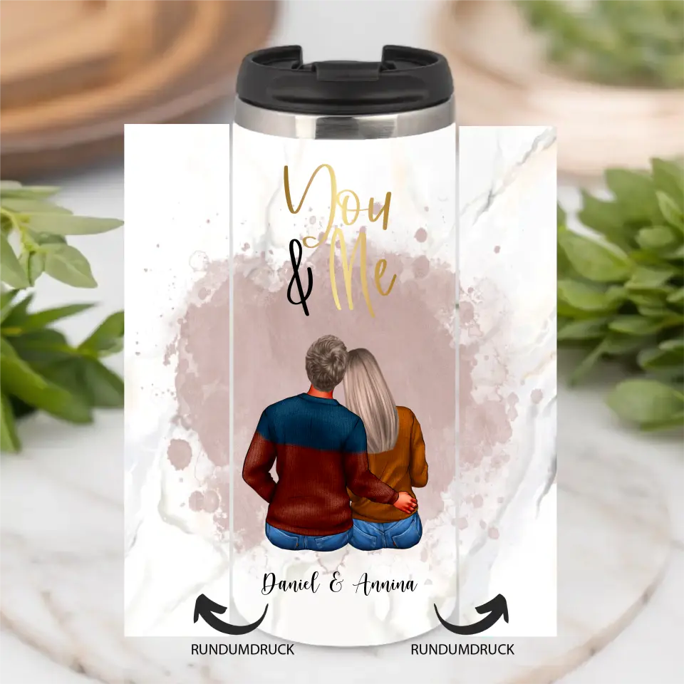Pärchen Tasse / Thermobecher