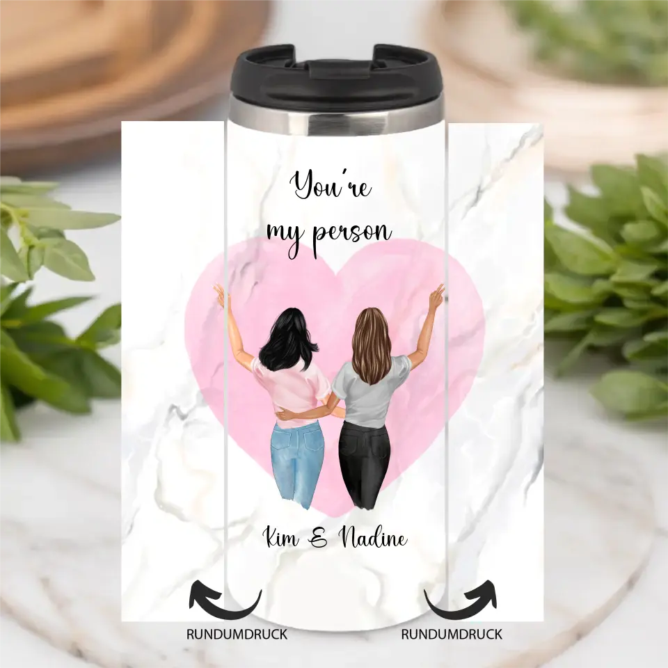 2-4 Beste Freundinnen Tasse / Thermobecher