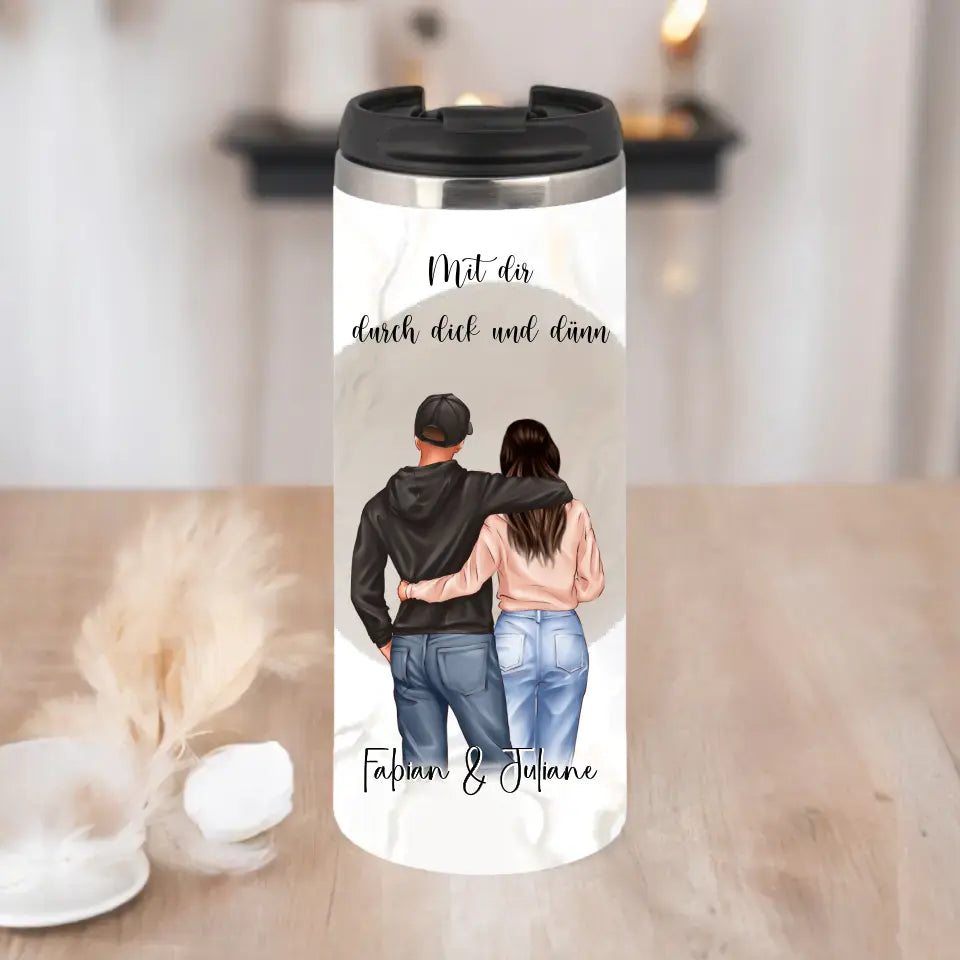 Personalisierte Paar Tasse / Thermobecher