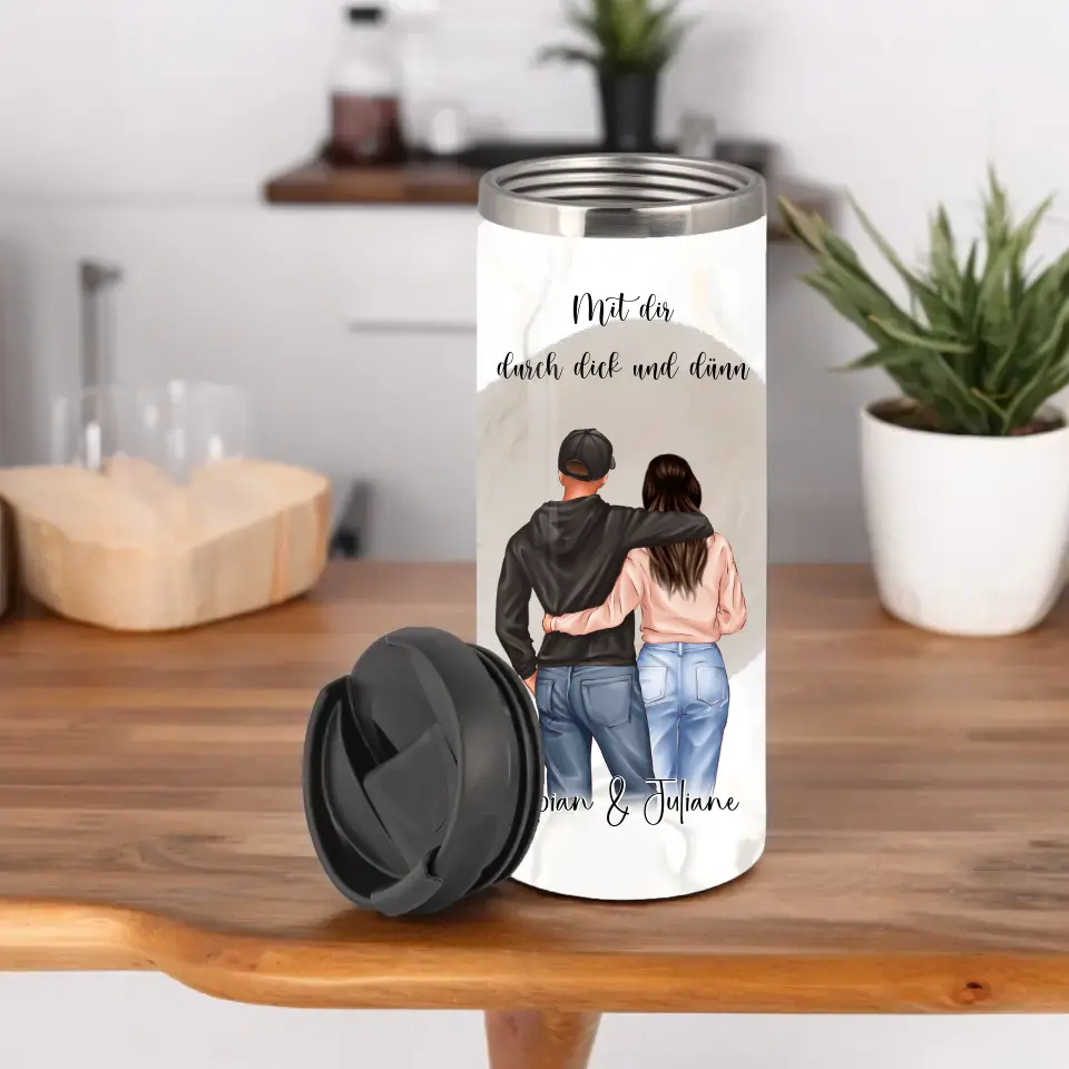 Personalisierte Paar Tasse / Thermobecher