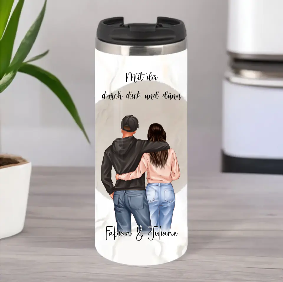 Personalisierte Paar Tasse / Thermobecher