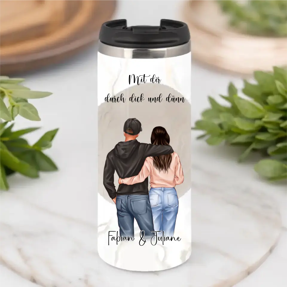Personalisierte Paar Tasse / Thermobecher