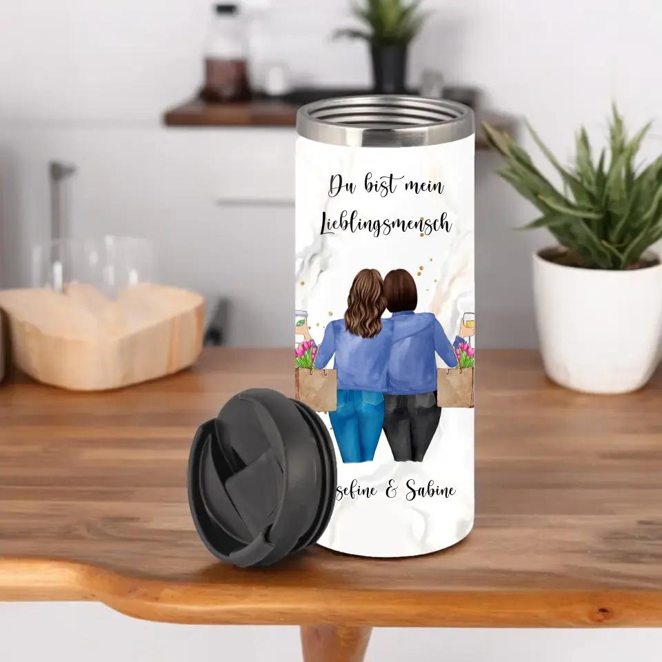 Personalisierte Freundin Tasse / Thermobecher