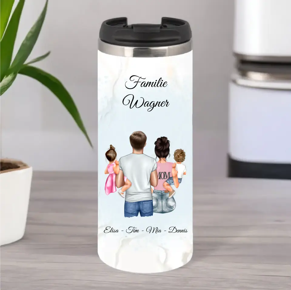 Mama Papa & 2 Babys Tasse / Thermobecher