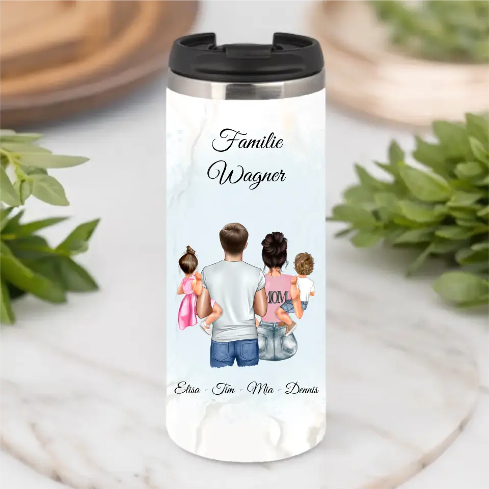 Mama Papa & 2 Babys Tasse / Thermobecher