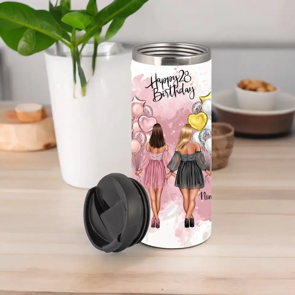 Birthday Freundinnen Personalisiert Tasse / Thermobecher