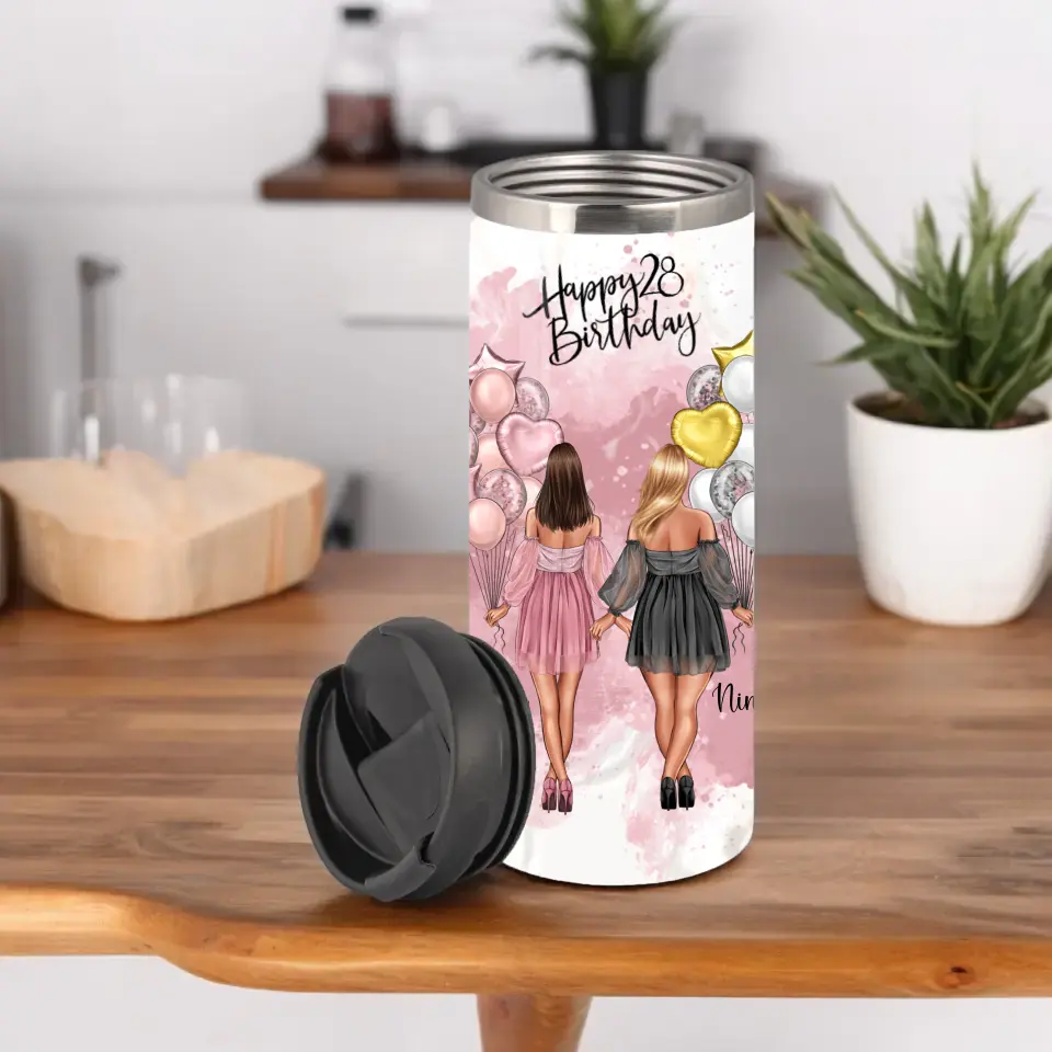 Birthday Freundinnen Personalisiert Tasse / Thermobecher