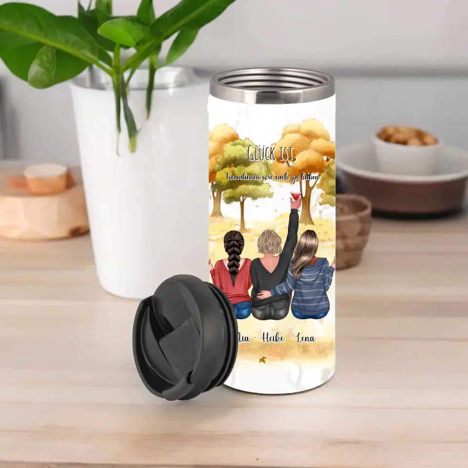 2-3 Freundinnen Tasse / Thermobecher Personalisiert