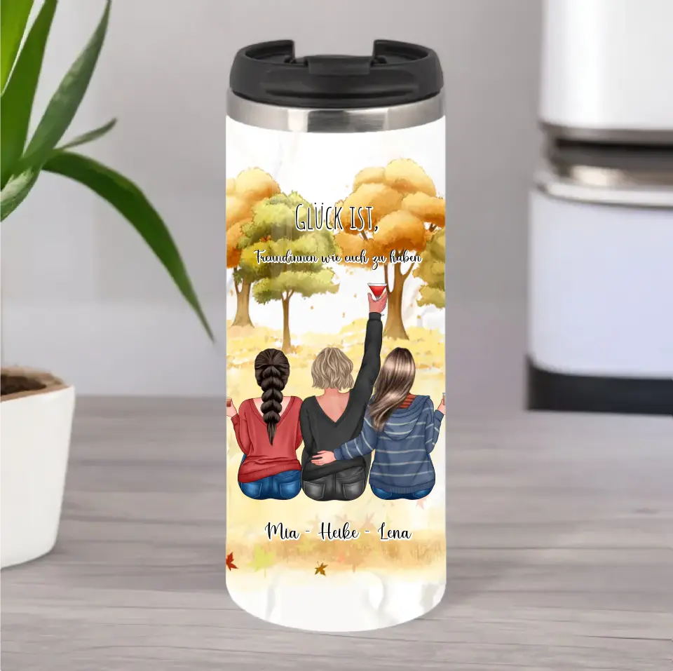 2-3 Freundinnen Tasse / Thermobecher Personalisiert