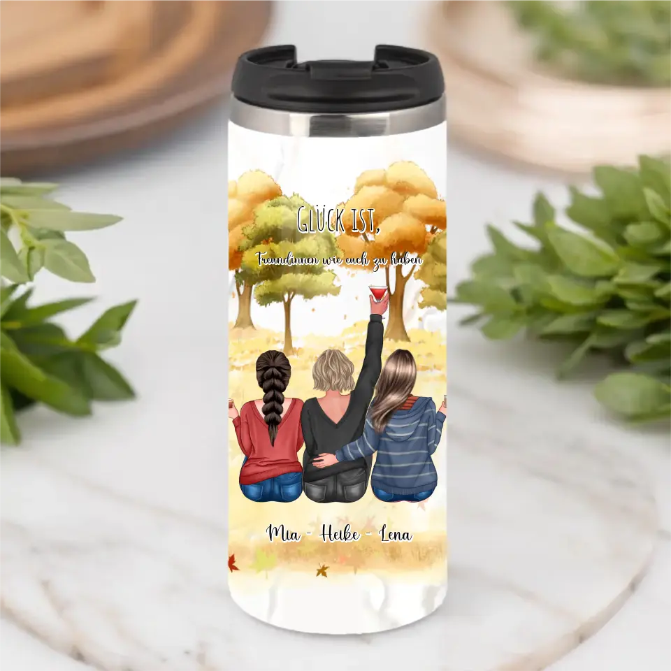 2-3 Freundinnen Tasse / Thermobecher Personalisiert