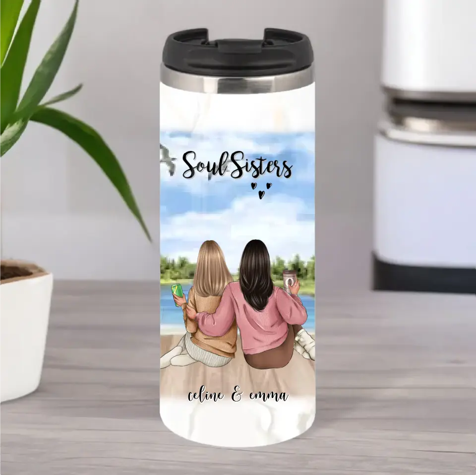 2-3 Freundinnen Tasse / Thermobecher Personalisiert