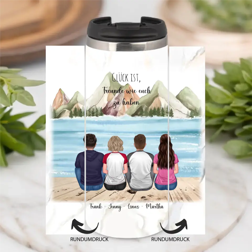 3-4 Freunde Tasse / Thermobecher