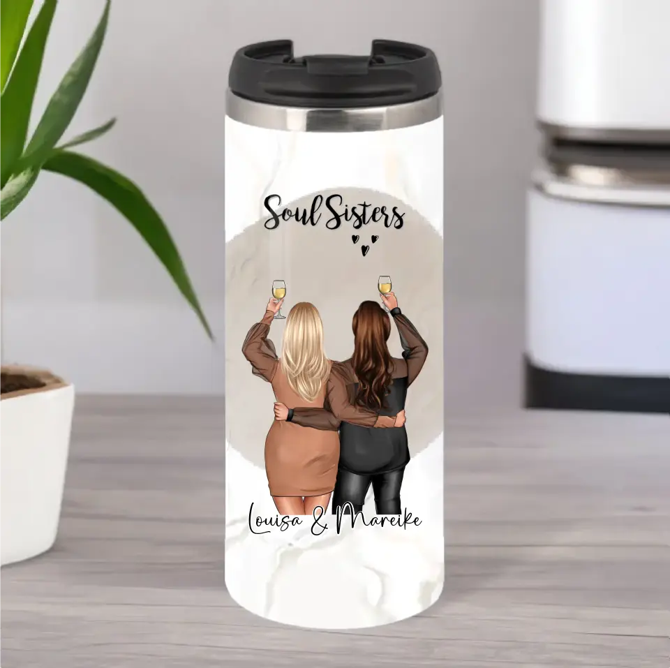 Plus size 2-3 Freundinnen Tasse / Thermobecher