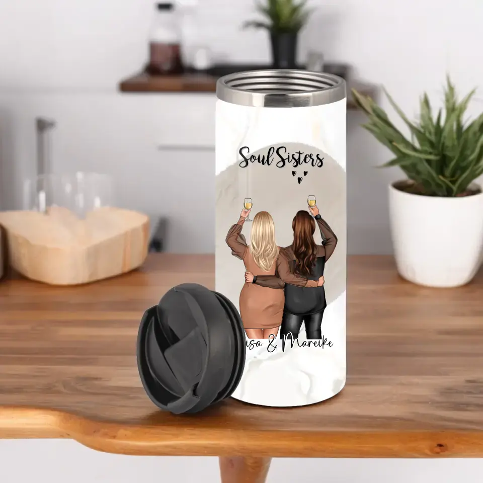 Plus size 2-3 Freundinnen Tasse / Thermobecher